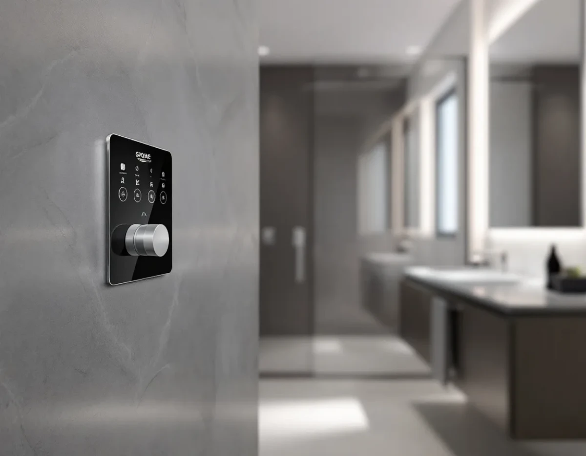 Plaque de commande Grohe : Design raffiné et fonctionnalités haut de gamme pour une salle de bain moderne